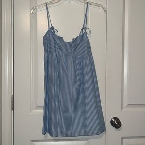 Blue and white striped dress! Size S, tags still on